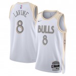 Maillot NBA Chicago Bulls Zach Lavine Nike 2024-25 City Edition Blanc Swingman - Homme